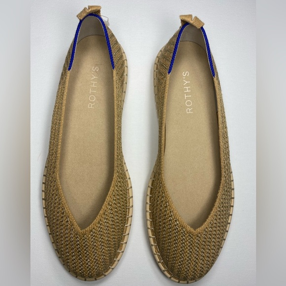 NEW! ROTHYS Tan Flats Elegant Woven Design. - Picture 5 of 10
